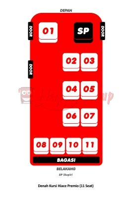 Denah-Kursi-Hiace-Premio-11-Seat Denah Kursi Hiace Premio 11 Seat