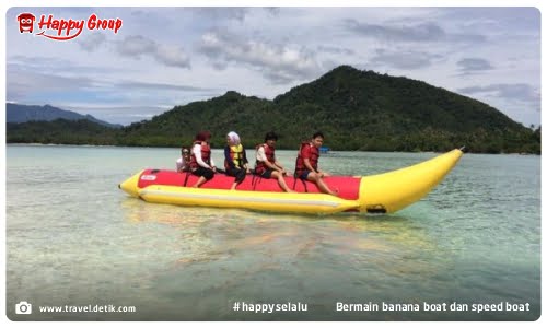 Pontianak - Bermain banana boat dan speed boat