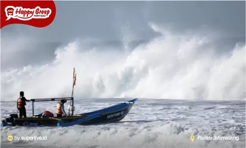 Pantai Jatimalang Ombak Besar